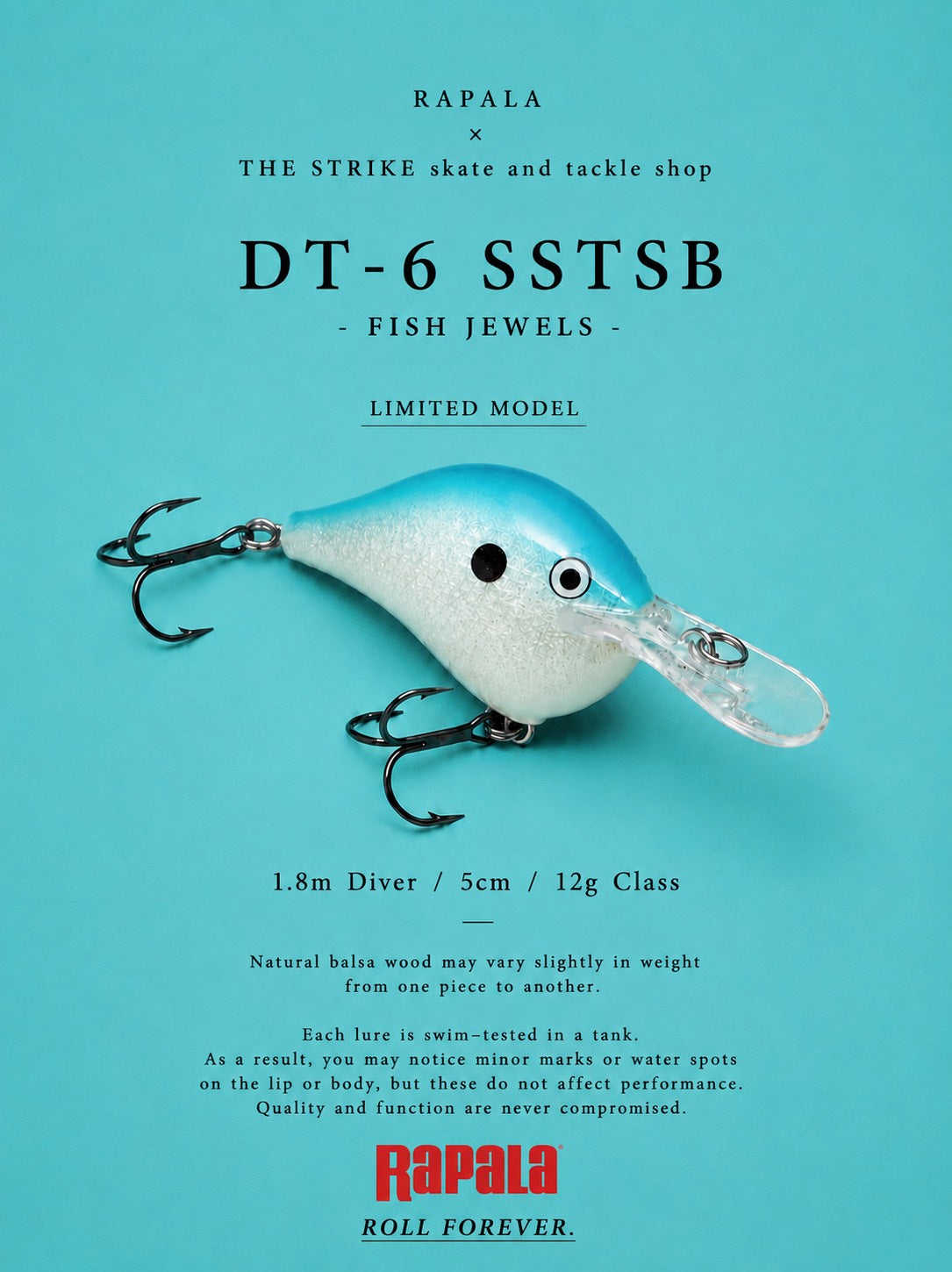 Rapala x The Strike DT-6 SSTSB "FISH JEWELS"
